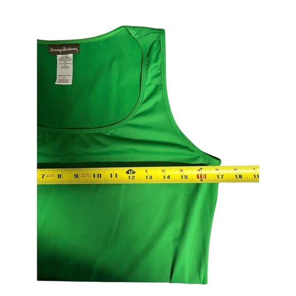 Vintage Tommy Bahama Sleeveless Green Dress Golf Tennis Pickleball Preppy School - Picture 5 of 7
